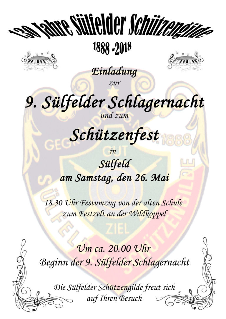 Read more about the article Einladung zum Schützenfest